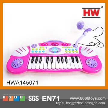 Educational Musical Instrument Toy Kids Pink Piano Electronic Organ